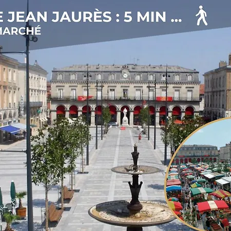 La Parenthese - Duplex Hypercentre, Lit Queen Size Castres (Tarn)